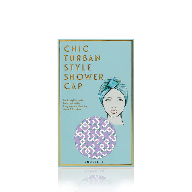 AMELIE shower cap in Lavender Geo