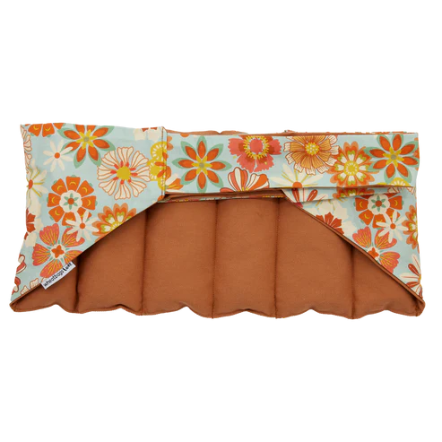 Wrap Around Heat Pack Groovy Flowers Khaki